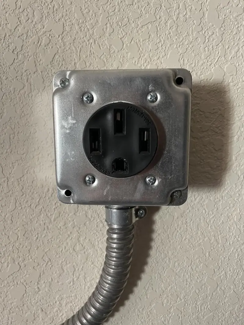 NEMA 14-50 outlet installed for Electrical Panel Upgrade in Southern Shores
